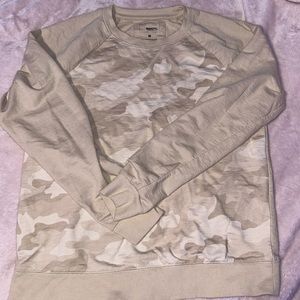 M Beige Camo Sweater